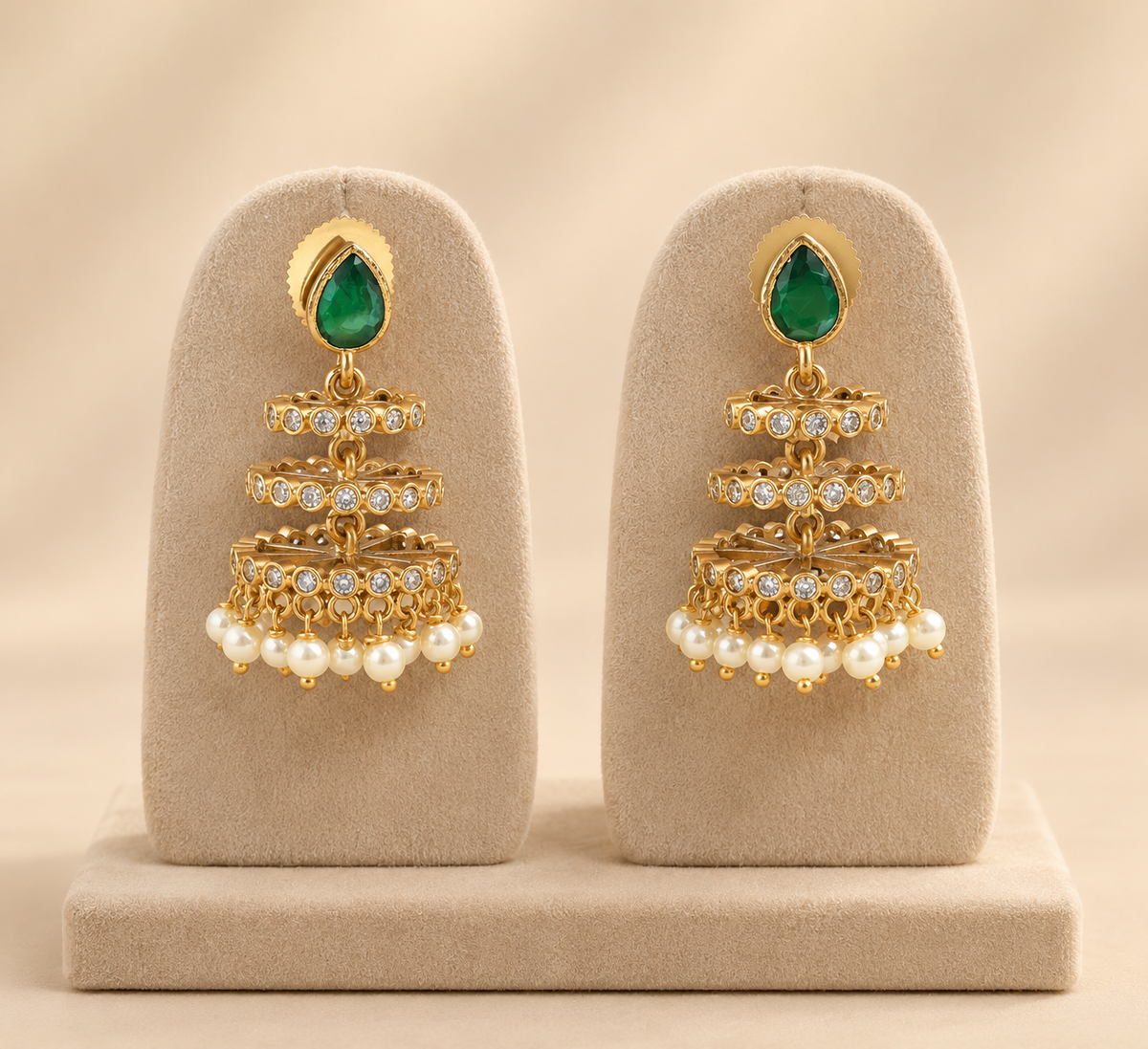 Green Drop Earring