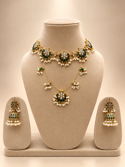 Green Jadau Set