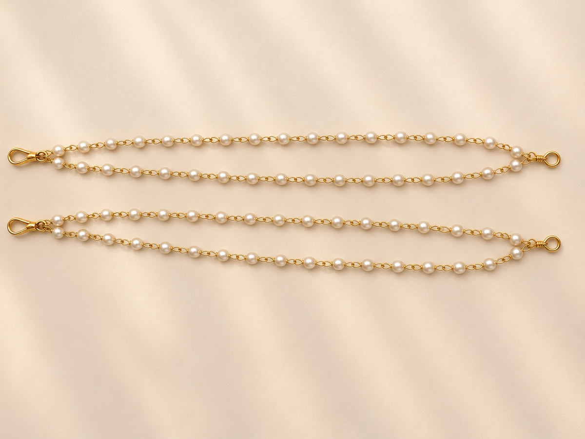 Double Layer Pearl Ear Chain