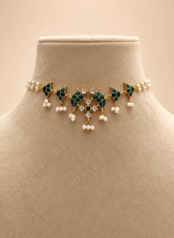 Green Jadau Choker