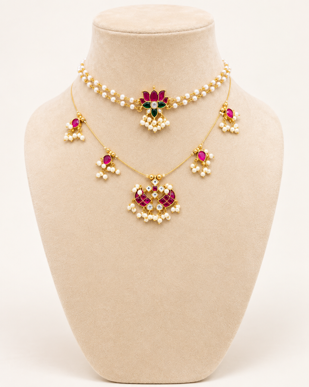 Padma Lotus Ensemble — Pink & Green