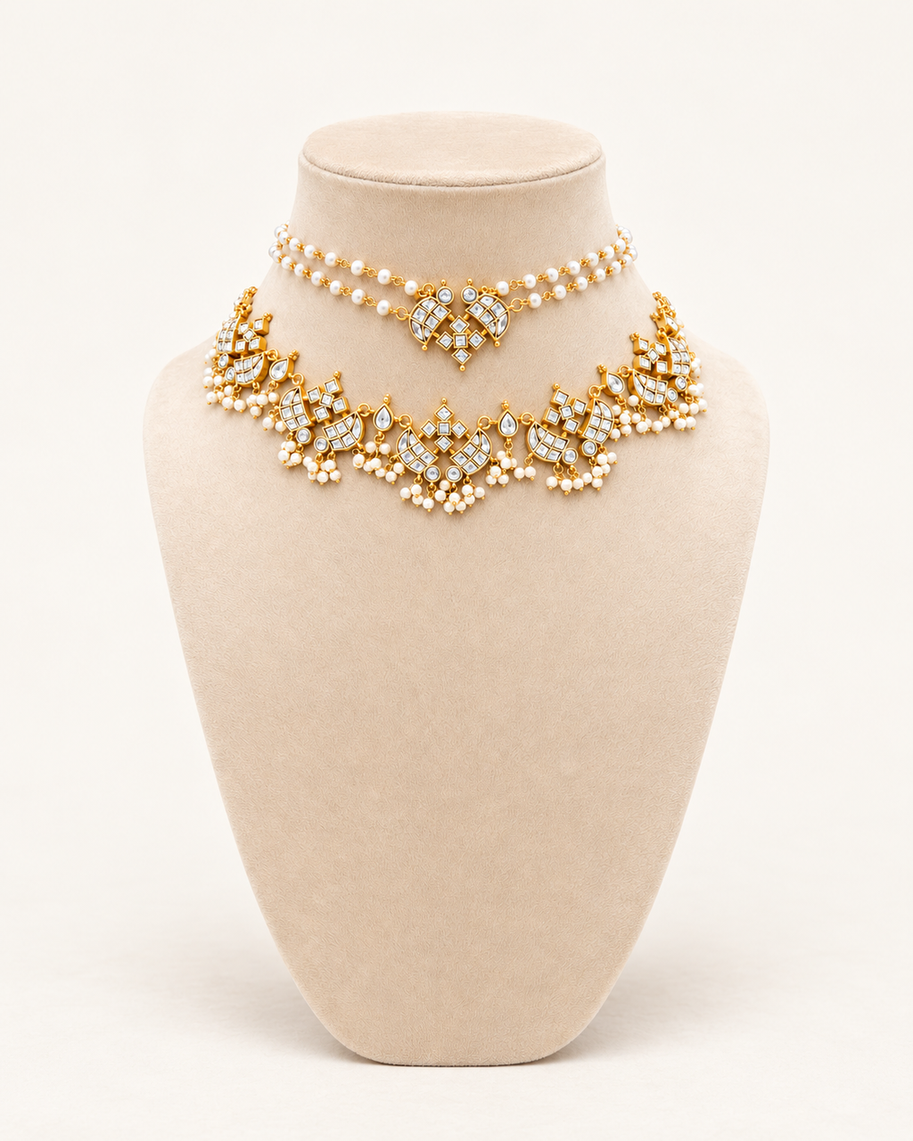 Clair Layered Collar Ensemble — Clear