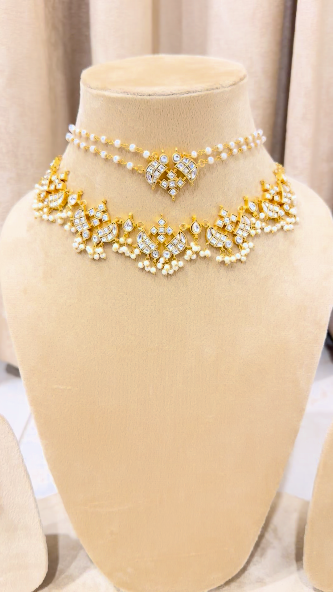 Clair Layered Collar Ensemble — Clear